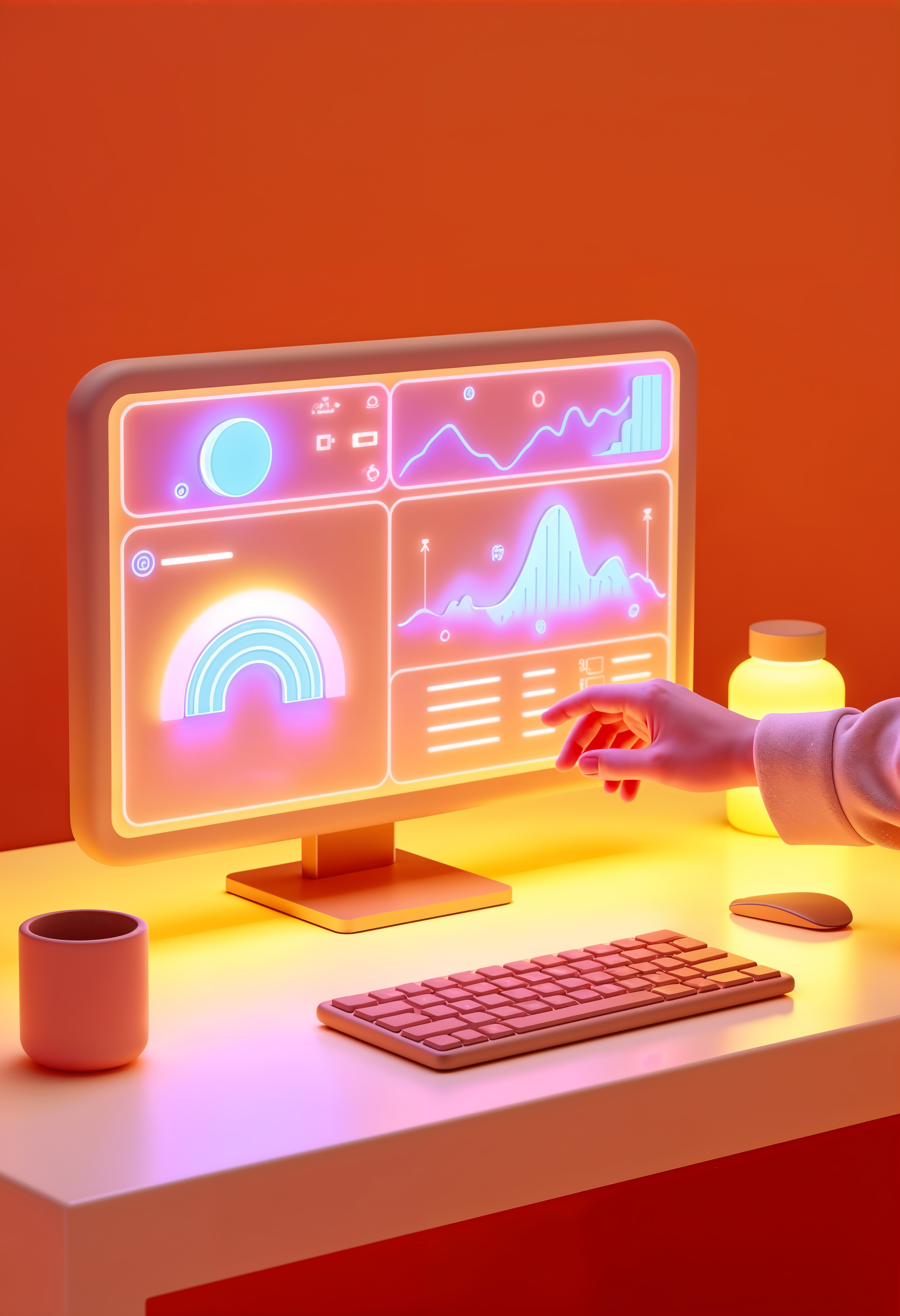 3D Graph Illustration